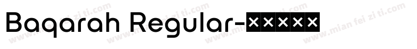 Baqarah Regular字体转换